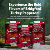 Bridgford Italian Salami 5 oz Pack of 2 - Zero Carb Healthy Salami Sliced Charcuterie Meat for Your Charcuterie Boards or Antipasto Platters