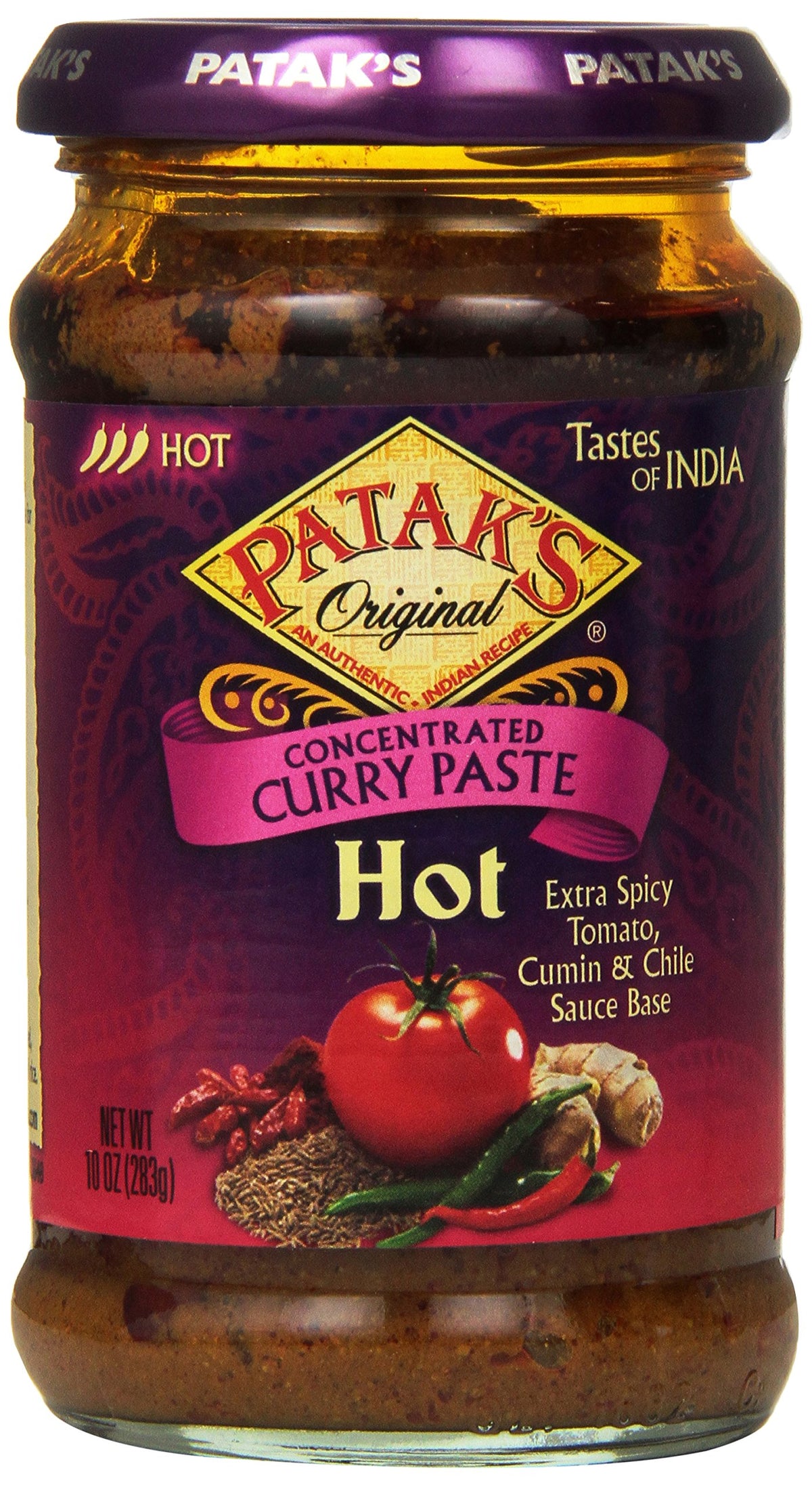 Pataks Curry Paste Extra Hot (10 oz)