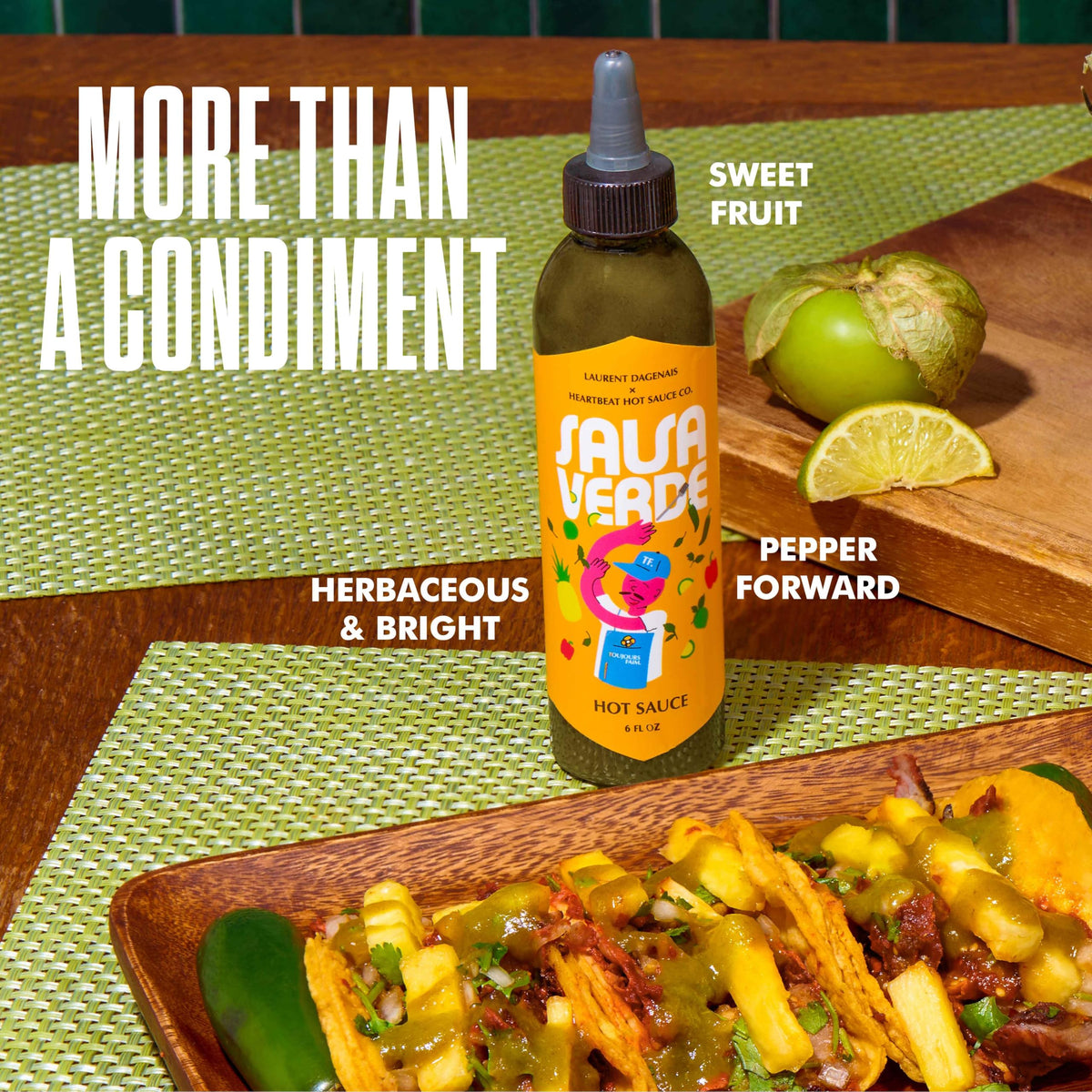 Heartbeat Hot Sauce Co. | Salsa Verde, 6 oz. 3 pack