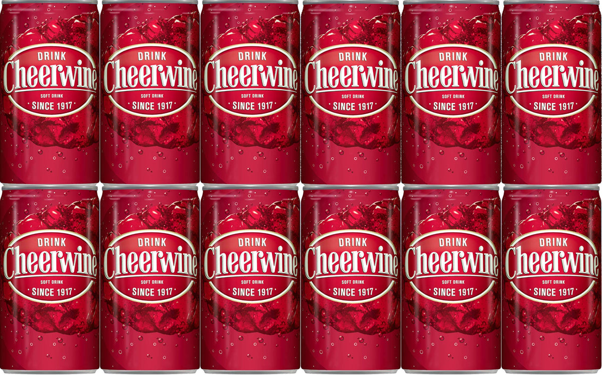 Cheerwine Soda, 7.5 oz can (12 Cans)