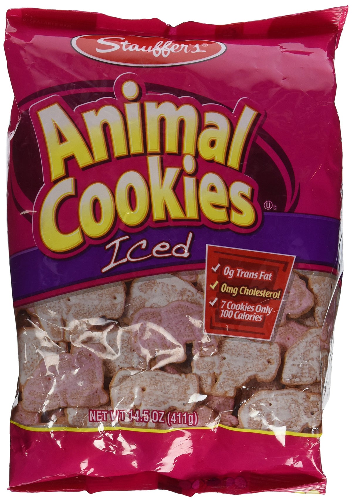 Stauffers Animal Cookies, Iced 14.5 Oz