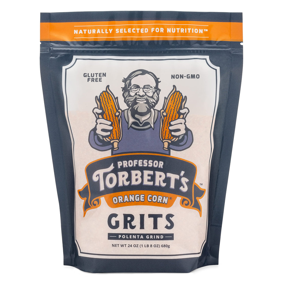 Professor Torbert's Orange Corn Grits (24 oz Bag) (24 oz Bag, Original)