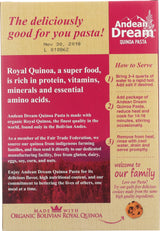 Andean Dream, Fusilli Quinoa Organic, 8 Ounce