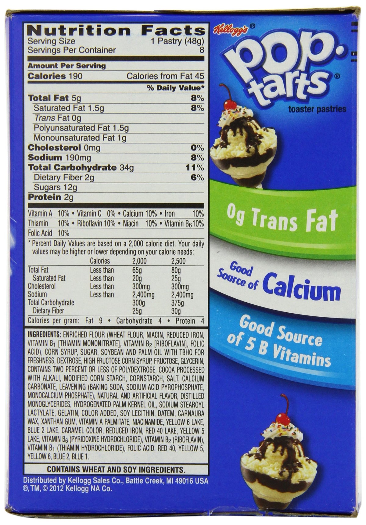 Pop-Tarts Toaster Pastries, Frosted Hot Fudge Sundae, 13.5-Ounce Boxes (Pack of 12)