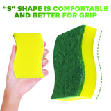 (24 Pack) Heavy Duty Scrub Sponges by SCRUBIT - Kitchen Dish, Sink and Bathroom Cleaning Scrubber Sponge - with Non-Smell Scouring Pad [New Packaging]