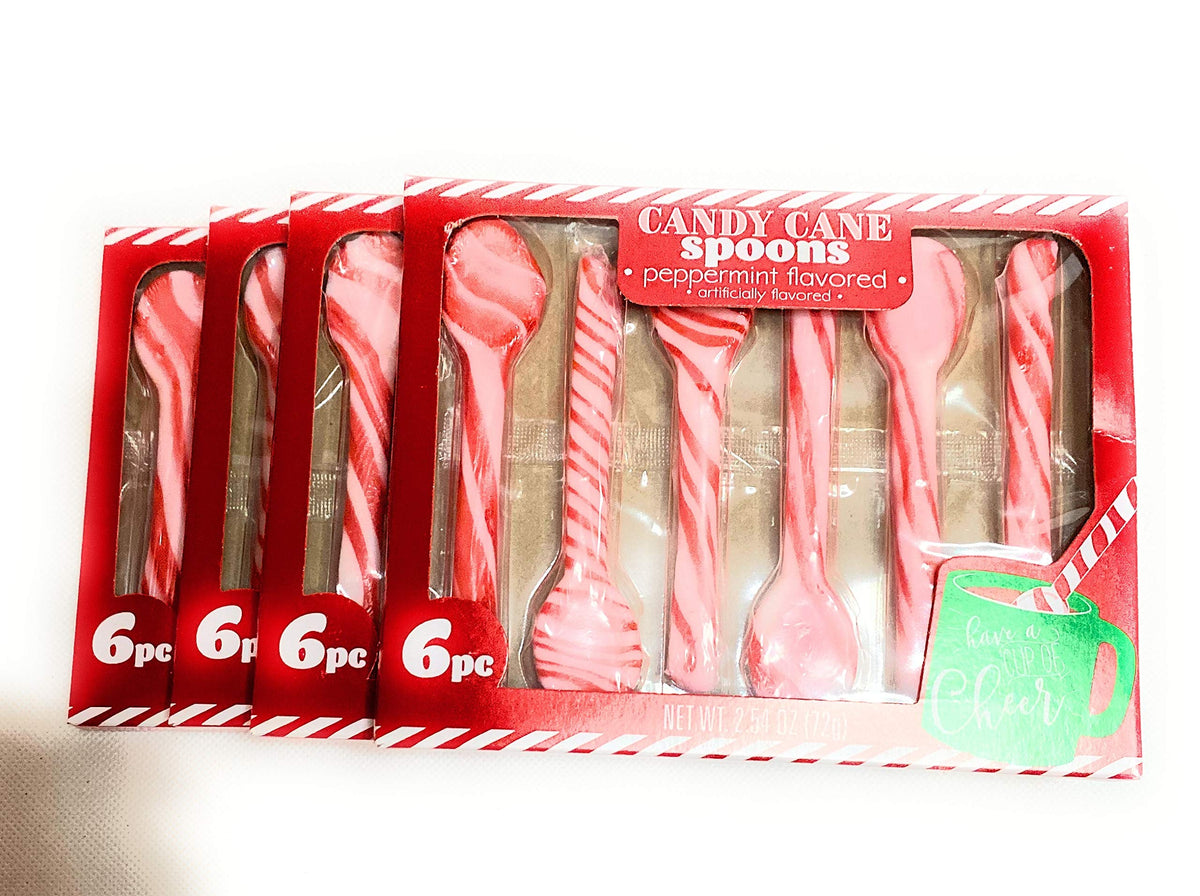 24 Peppermint Candy Cane Spoon