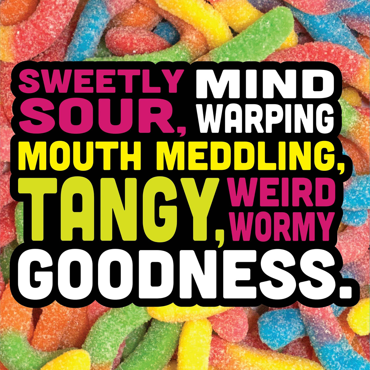 Trolli Sour Brite Crawlers, Candy, Cherry-Lemon, Strawberry-Grape & Orange-Lime, Sweet and Sour, Gummy Worms, Halloween Treat, 28.8 oz