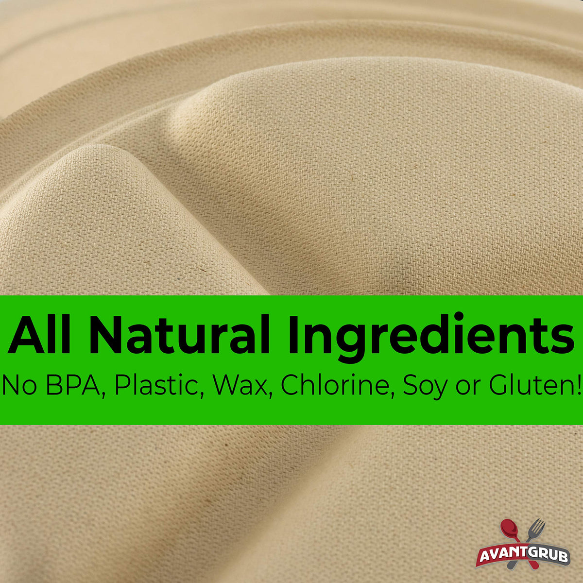 Restaurant-Grade, Biodegradable 9" 3-Compartment Plates. Bulk 25 Pk. Great for Lunch and Dinner Parties. Disposable, Compostable Wheatstraw Divided