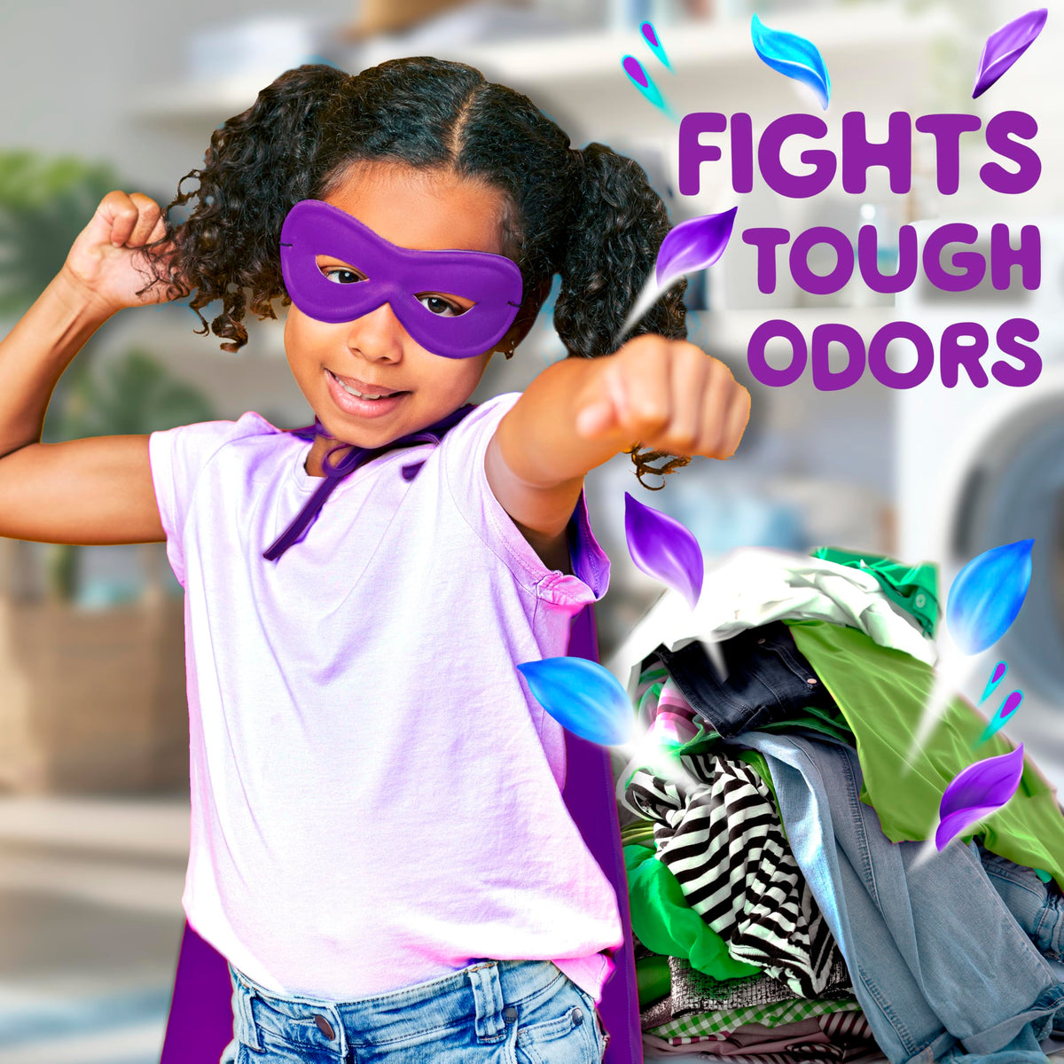 Gain Odor Defense In-wash Scent Booster, Super Fresh Blast scent, 1 sample, 2 in 1 Freshness plus Odor Protection, laundry scent beads