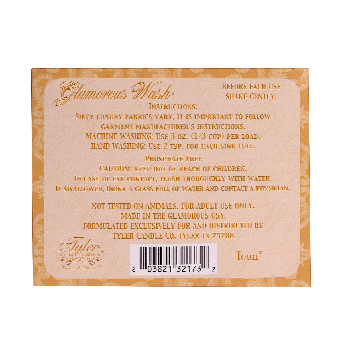 Tyler Candle Entitled Glamorous Wash 32 oz