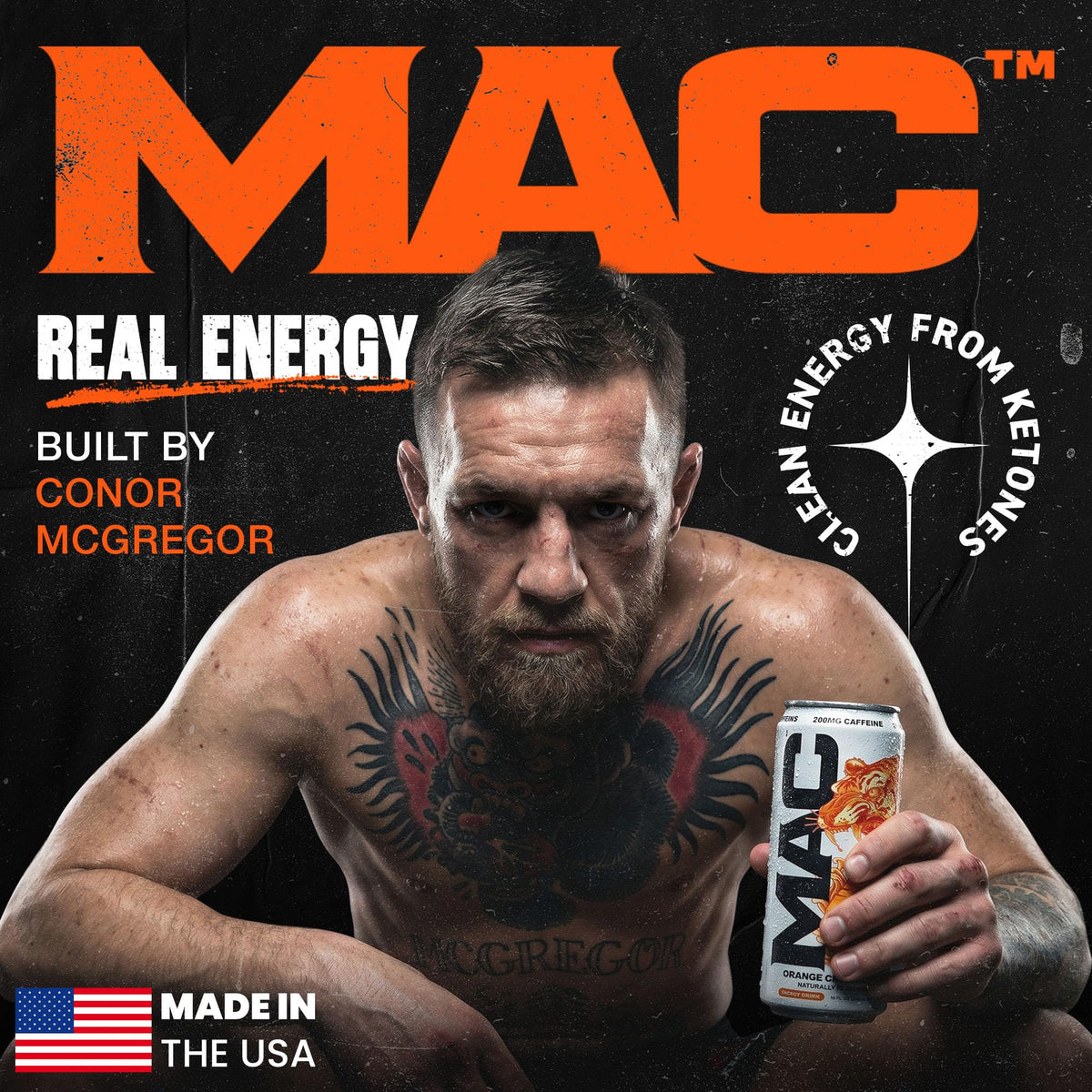 MAC Energy by Conor McGregor Orange Creamsicle Sugar Free Energy Drink