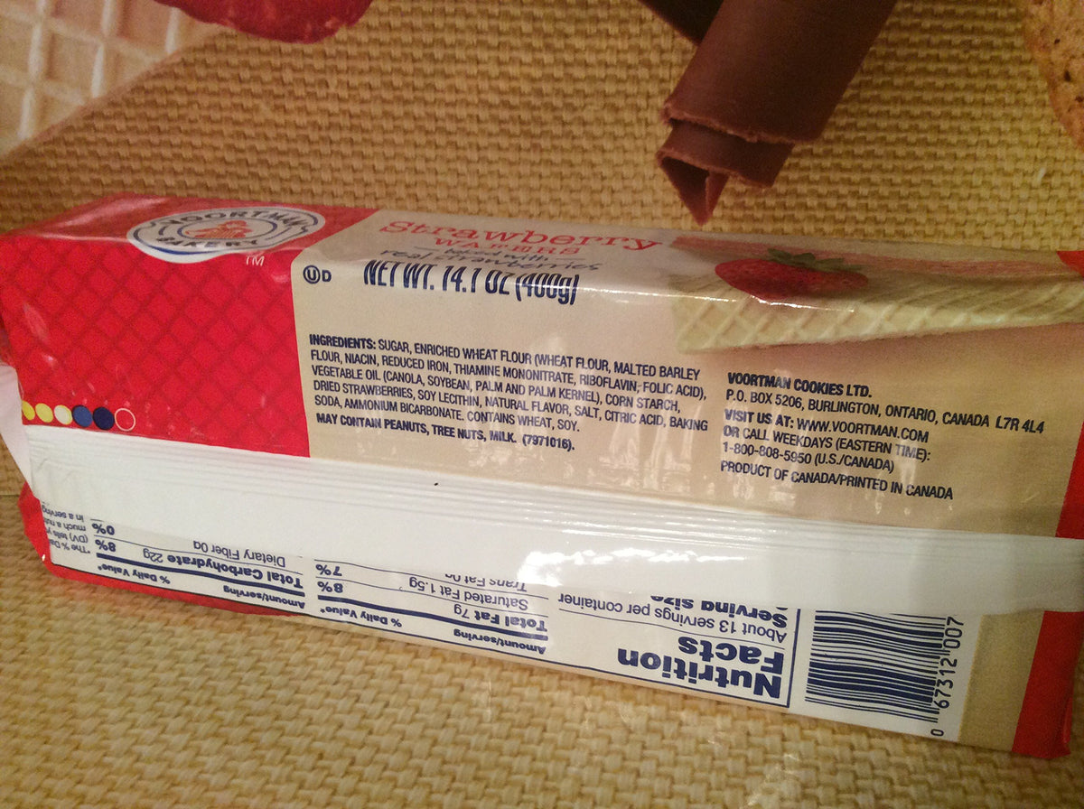 Strawberry wafers (4) pack
