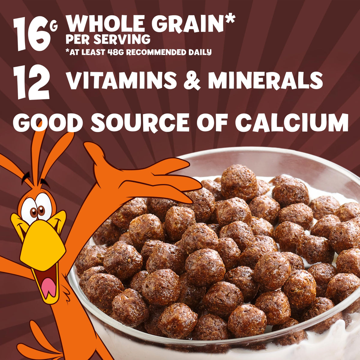 Cocoa Puffs, Chocolatey Breakfast Cereal, Made with Whole Grain, Mega Size, 25.8 oz