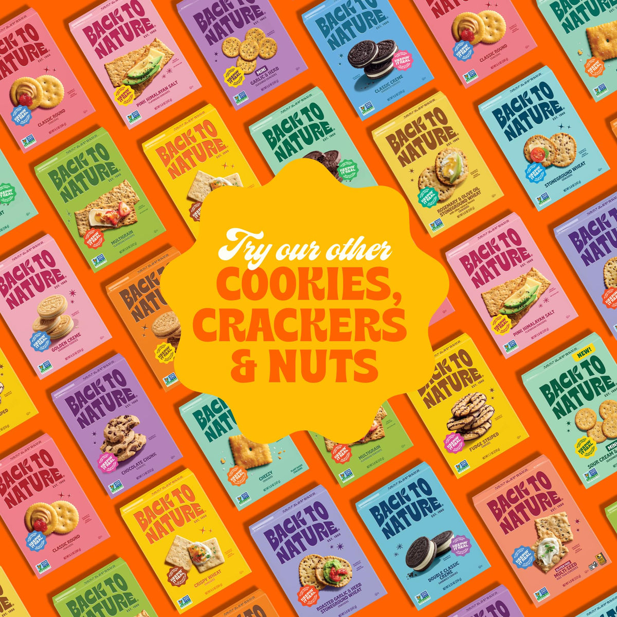 Back to Nature Fudge Mint Cookies, Plant-Based, Non-GMO, Made with Wheat Flour, Snack Happy, 5.5 oz Box