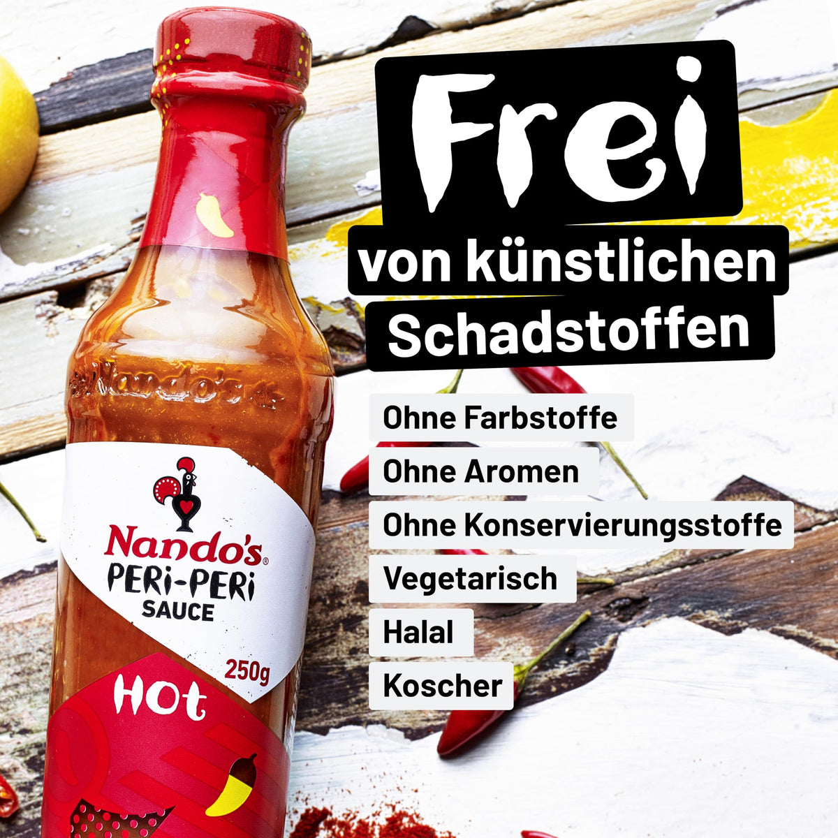 Nando's Hot Peri-peri Sauce 250ml