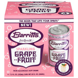 Barritts, Non Alcoholic Soft Drink Sparkling Grapefruit, 4 Pack, 30 Fl Oz