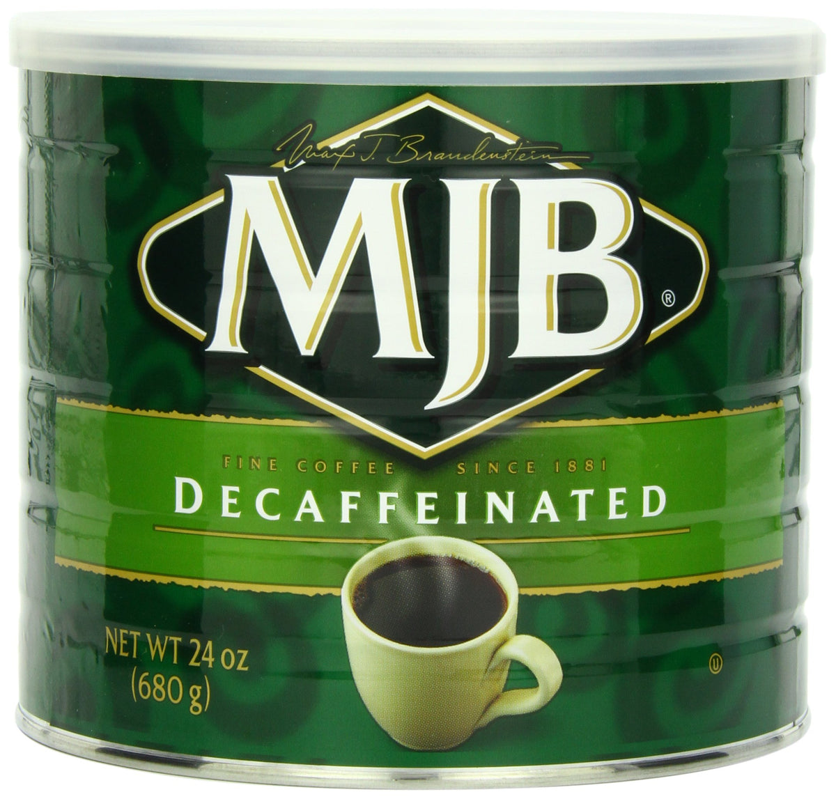 MJB Coffee, Premium Decaf Ground Coffee, Medium Roast, 24 Ounce