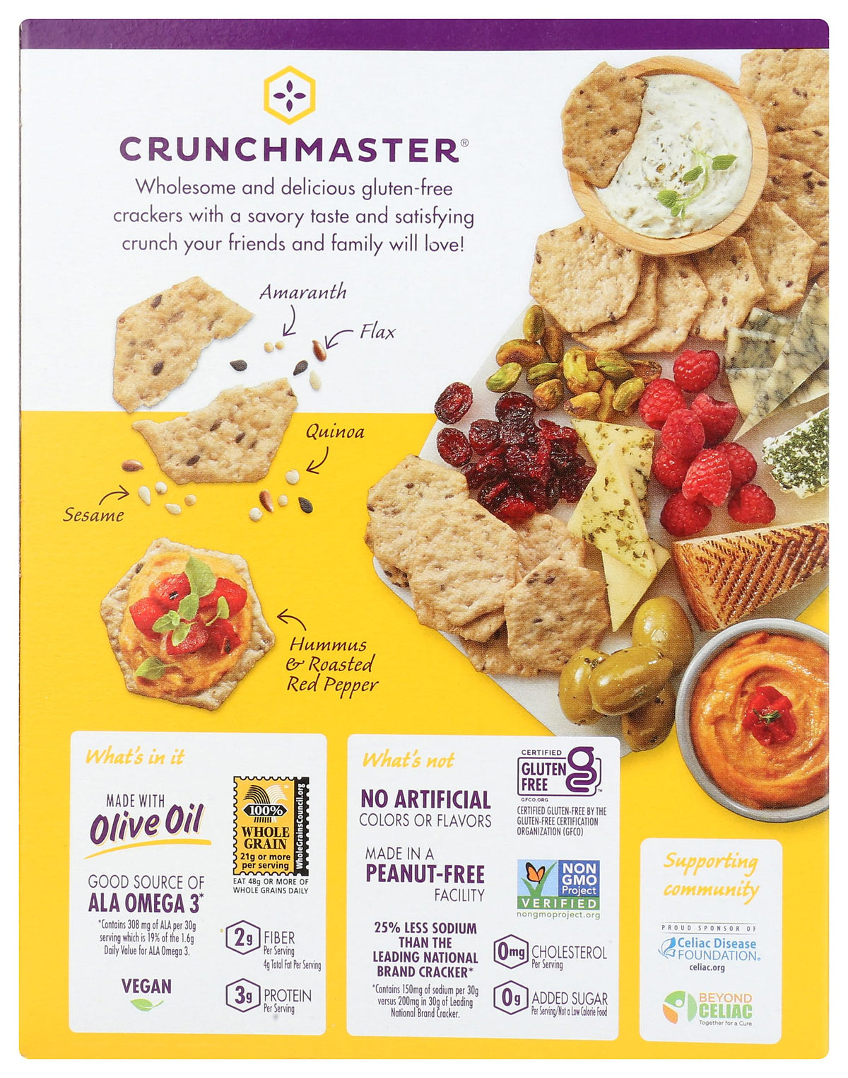 Crunchmaster Original Multi-Seed Crackers, 3.54 Oz