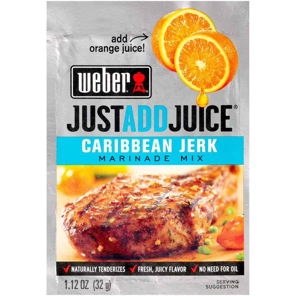 Weber Just Add Water Caribbean Jerk Marinade, 1.12 Ounce