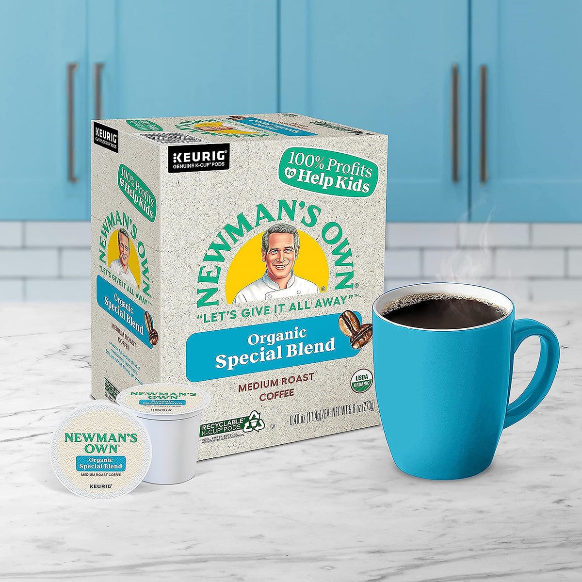Newman's Own Organics Newman's Special Blend Caffeinated Coffee for Keurig Brewing Systems, 80 K-Cups