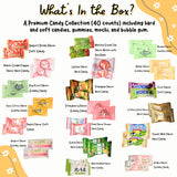 DOTORI SNACK BOX Assorted Asian Mystery Candy Bag | 40 Counts | Premium Quality Candies, Soft Candies, Gummies, Gums, Chocolate, and more from Japan