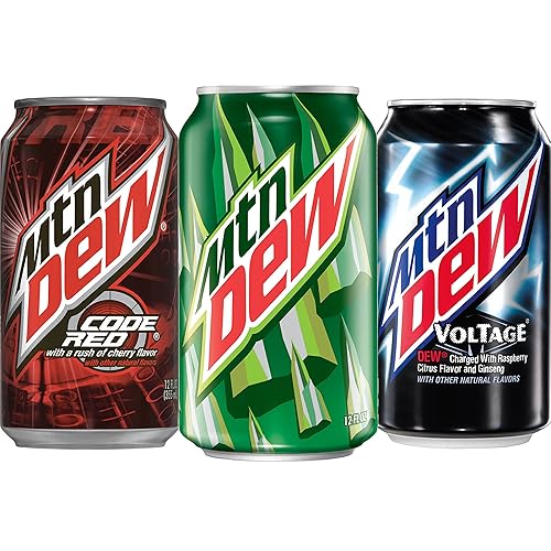 Mountain Dew, Variety Pack (Mountain Dew/Code Red/Voltage), 12 fl oz. cans (24 Pack)