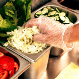 EcoQuality Disposable Food Preparation Poly Gloves 2500 Count - One Size Fits All BPA FREE - Food Grade PE Disposable Gloves Latex & Powder Free (5