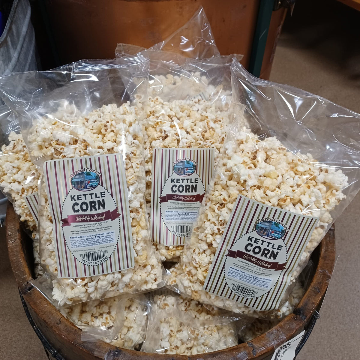 Troyer Cheese Kettle Corn, Ohio USA Made, Three 8 oz Bags