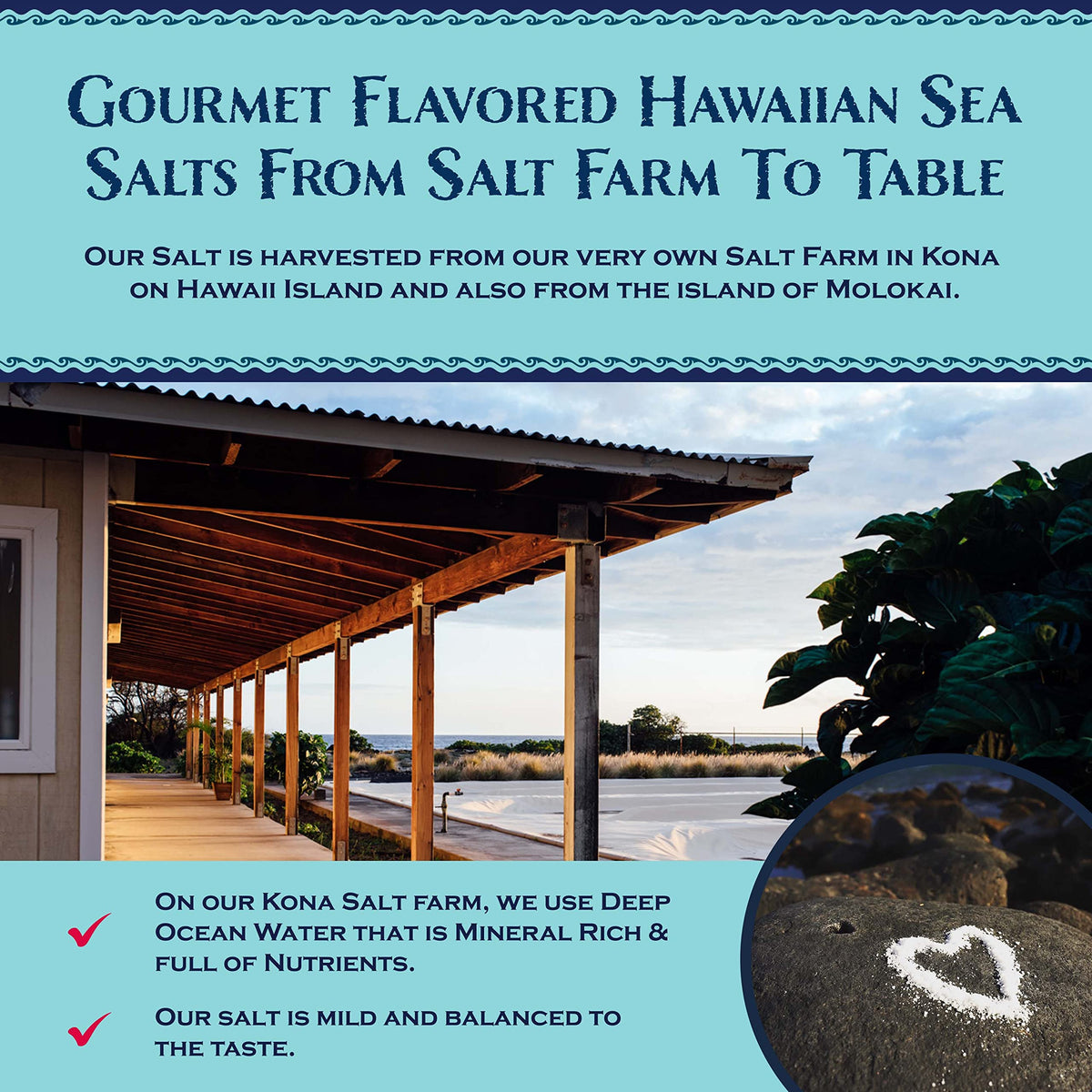 Sea Salts of Hawaii Seasoning Sea Salts Spice Set (Chef Set) - Great for Grilling, Cooking and Gifting. All Purpose Sea Salt with Herbs - Great