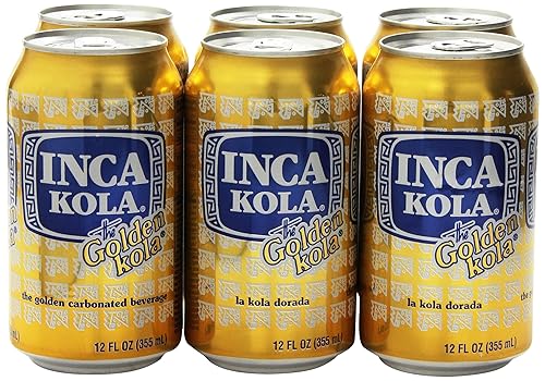 Inca Kola Golden Carbonated Beverage Soda - la kola dorada - 12 oz cans - 6pk, Set of 3
