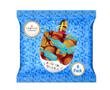 The Dreidel Company Hanukkah Chocolate Gelt, 6-Pack Mesh Bags 24 Total Coins of Milk Chocolate Coins, Kosher Certified Dairy Dreidel and Menorah
