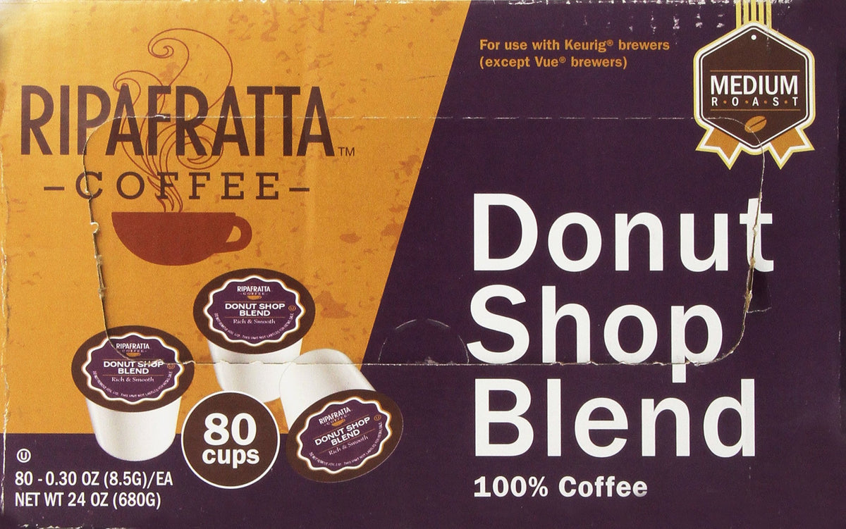 Ripafratta Donut Shop Coffee Single Serve , 80 Count