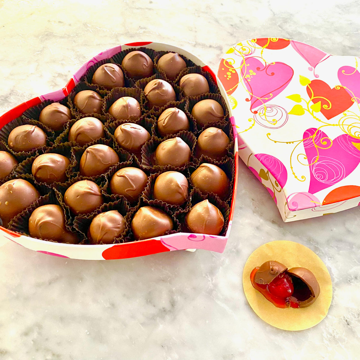 Gourmet Chocolate Covered Cherries for Valentines Day