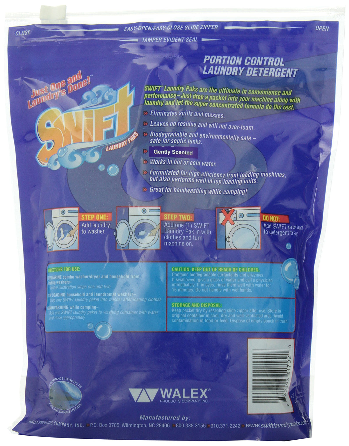 Walex LAU-51702 Swift Portion Control Laundry Detergent