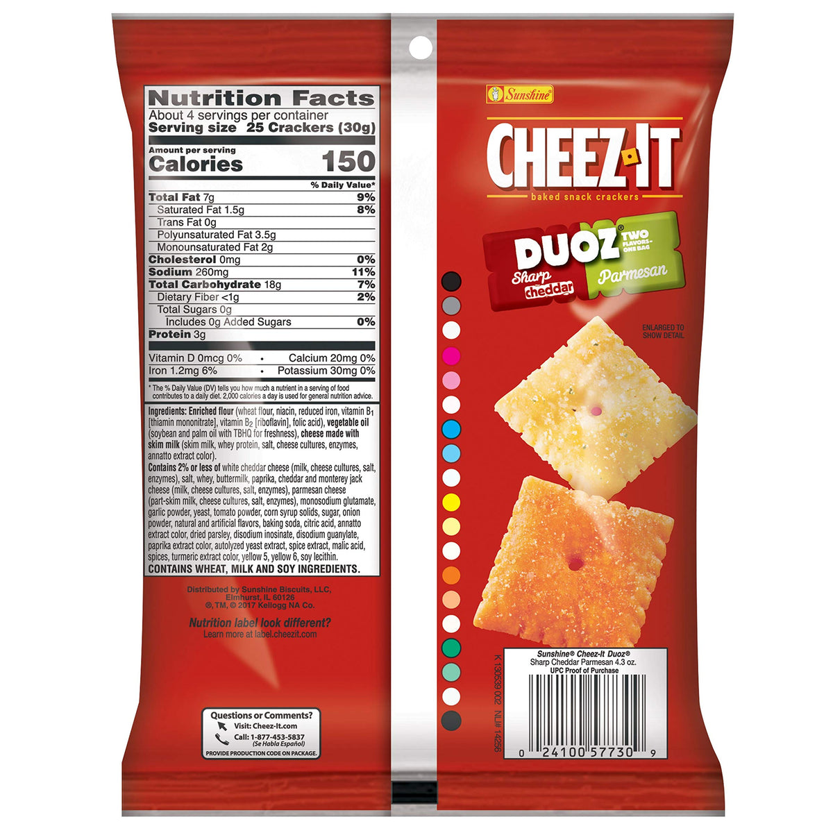 CheezIt Duoz Sharp Cheddar Parmesan (Pack of 6)