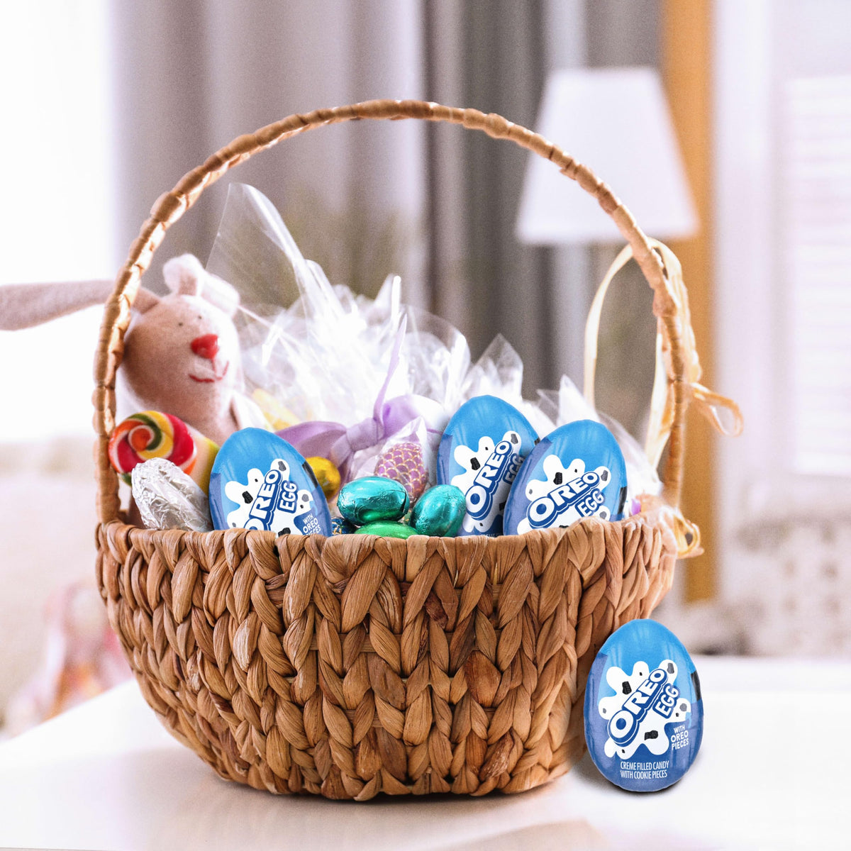 OREO Creme Filled Chocolate Candy Easter Egg, Easter Candy, 48 - 1.09 oz Eggs