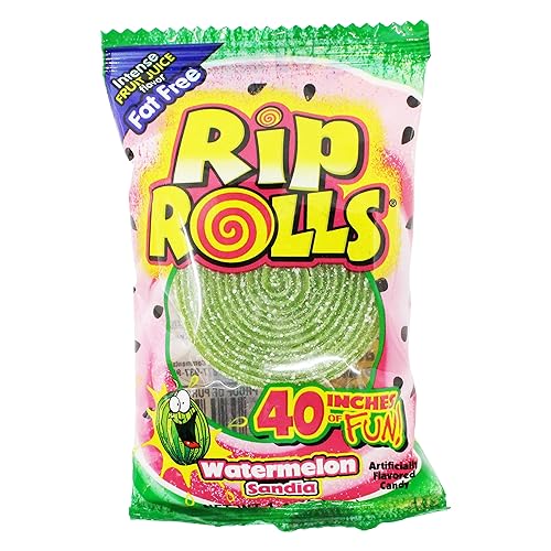 Rips Candy (Rip Rolls Watermelon, 1 Pack)