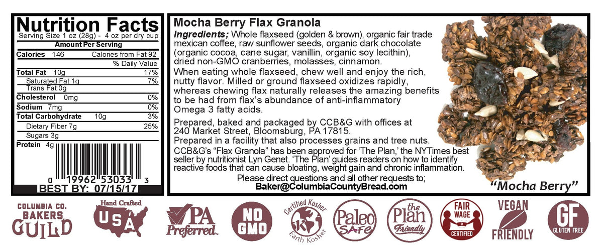 Flax Granola Bulk (Mocha Berry)