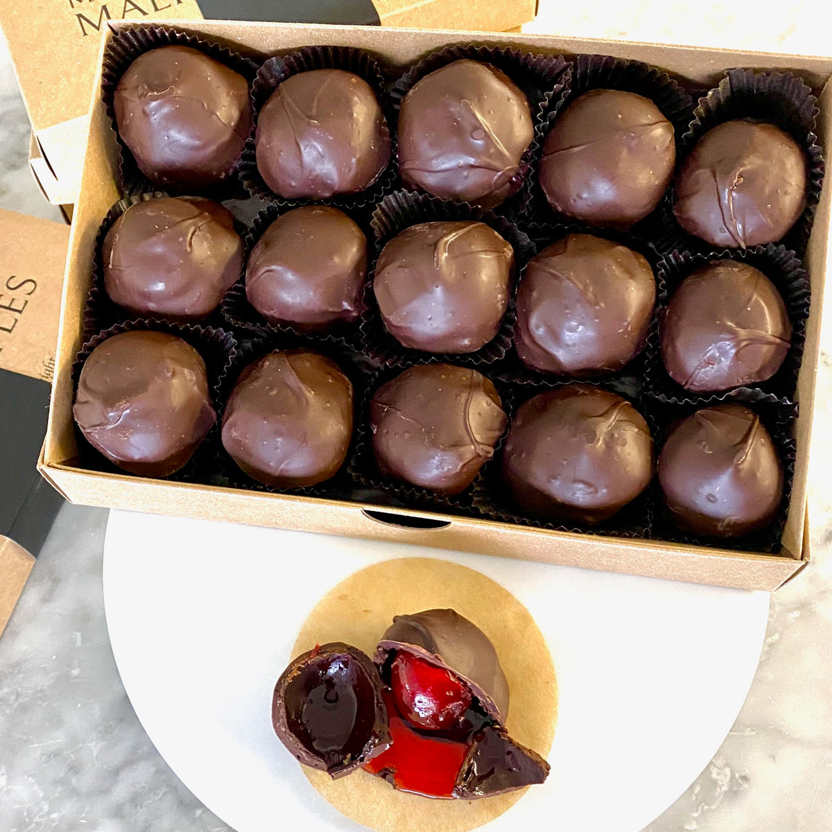 Gourmet Chocolate Covered Cherries for Valentines Day