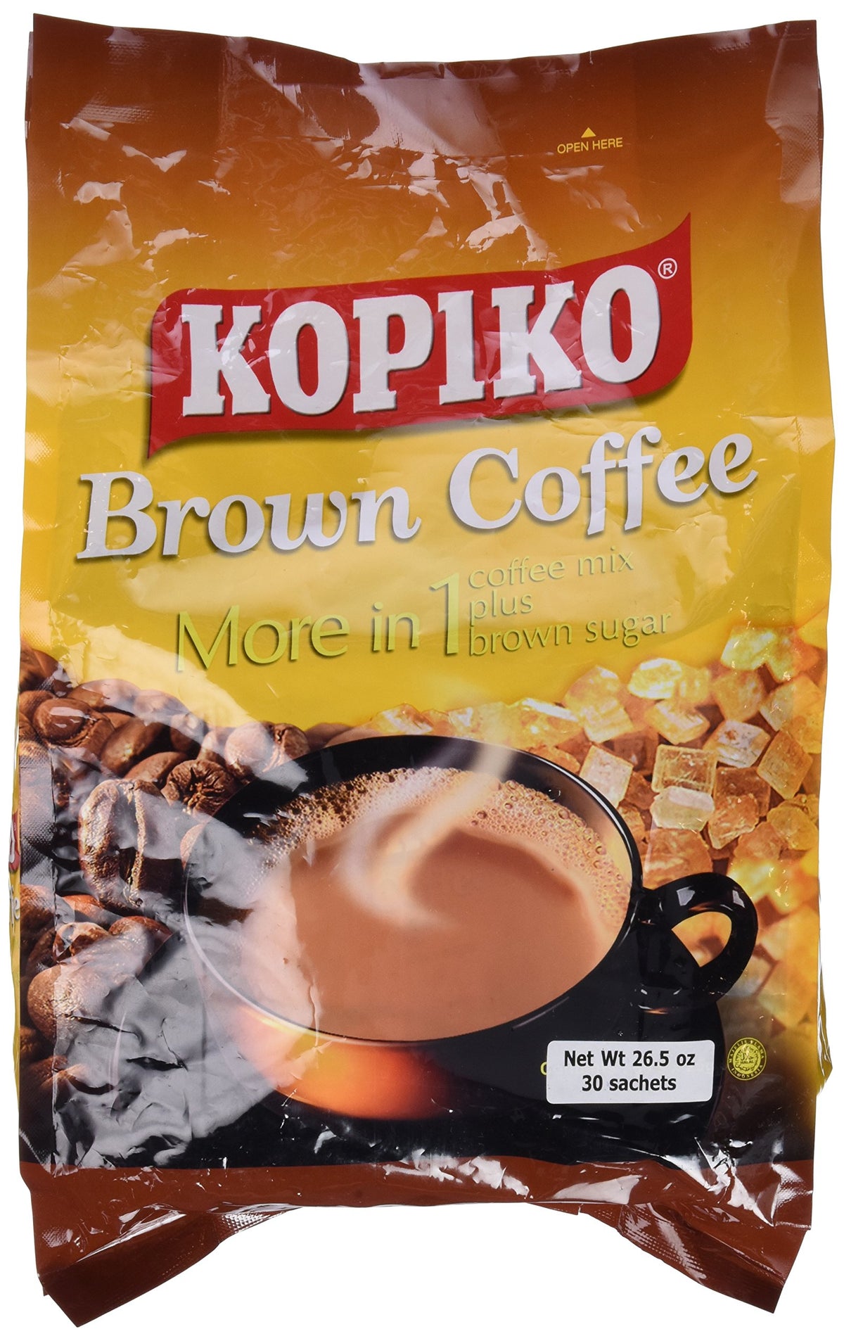 Kopiko 3 in 1 Brown Instant Coffee (1 pack x 10 sachets)