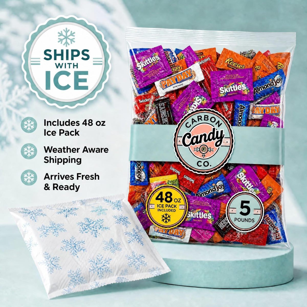 Bulk Pinata Candy & Chocolate Variety Pack, 5 Lb Individually Wrapped Mix