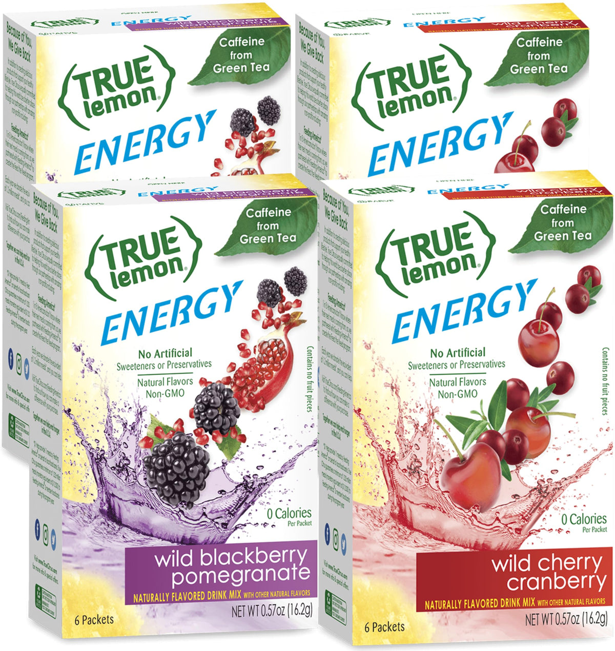 True Lemon Energy Variety Pack, 6 ct - 4 pack