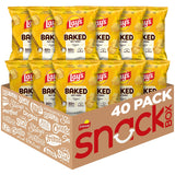 Baked Lay’s Potato Chips, Original, 0.875 oz Bags, (40 Pack), 50% Less Fat, Gluten Free, No Artificial Flavors, No Colors from Artificial Sources