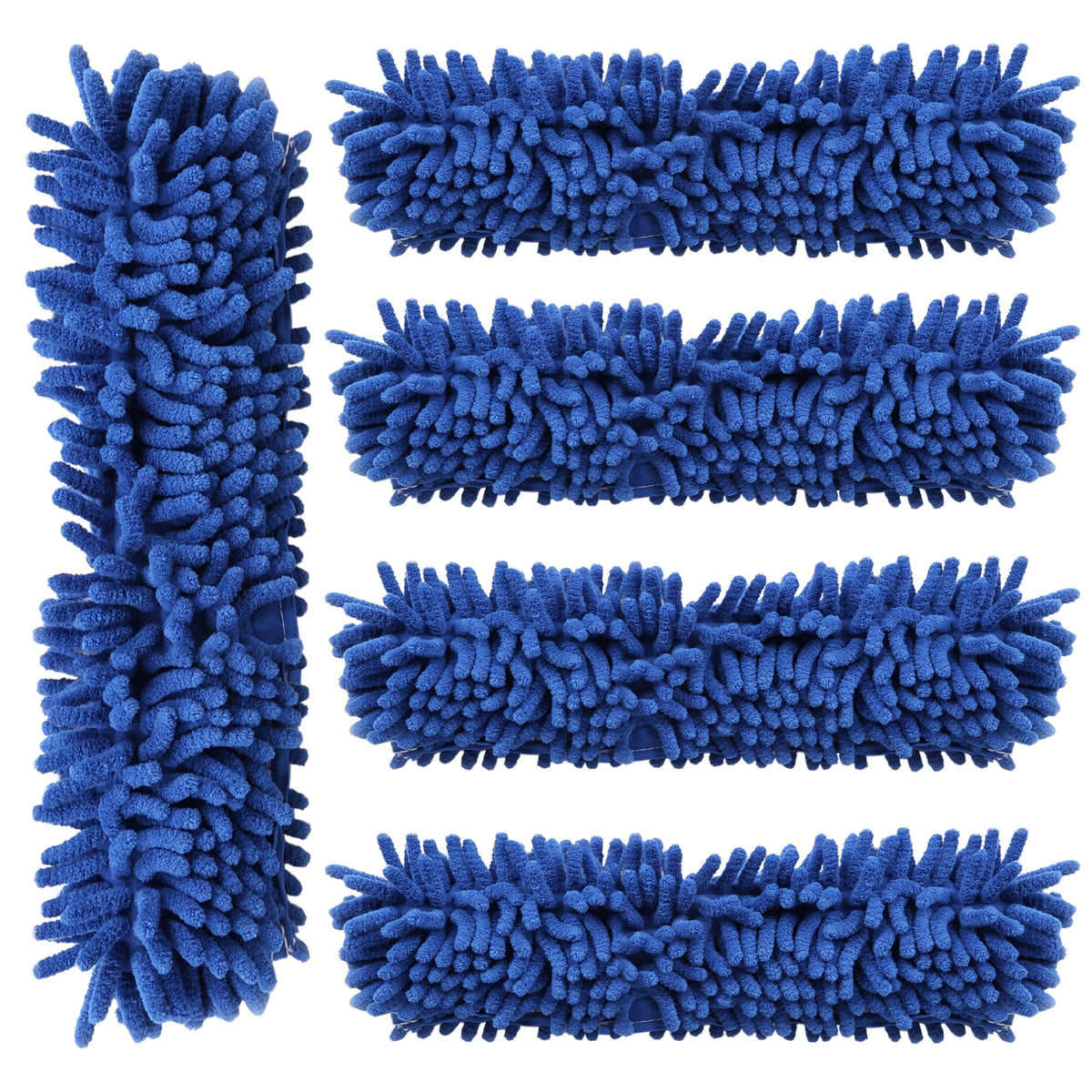 Kleen Handler Chenille Professional Window Cleaning Squeegee Sleeves (5 Pack) | Reusable & Washable Glass Cleaning Replacement Scrubber Refill Sleeves
