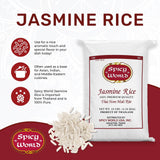 Spicy World Jasmine Rice 10 Pound Bag - Thai Hom Mali Premium Variety ~ By Spicy World