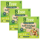 BFree Gluten Free Soft Original Wraps, Super Soft Easy Rolling Tortilla Wraps, High Fiber & Protein Vegan Dairy Free Wheat Free Keto Kosher Flatbread