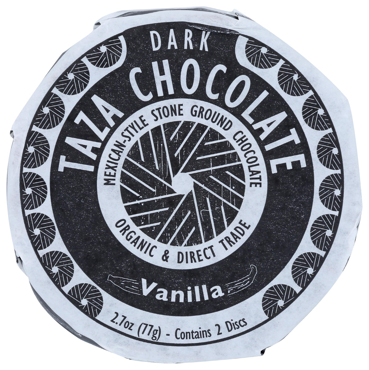 Taza Chocolate Organic Mexicano Disc 50% Dark Chocolate, Vanilla, 2.7 Ounce (1 Count), Vegan