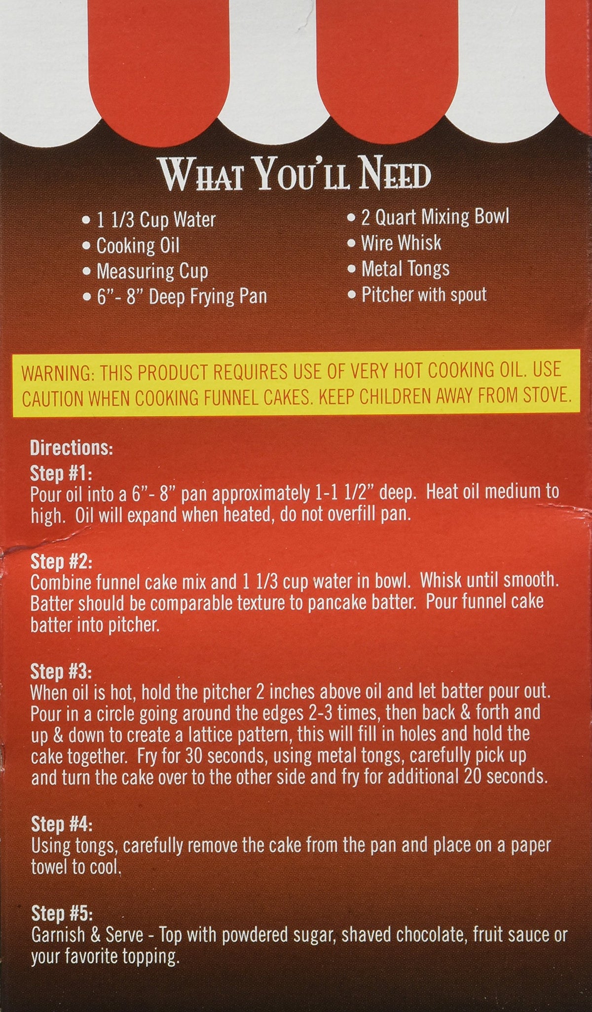 Fun Pack Foods Funnel Cake Mix
