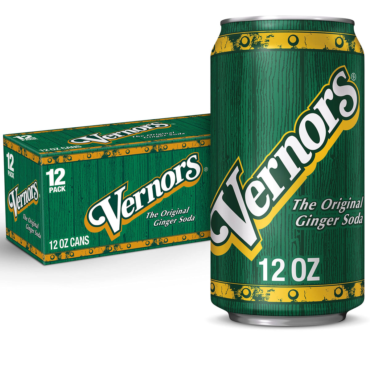 Vernors Classic Original Ginger Ale Soda Soft Drink - 3 Cases (36 Cans)