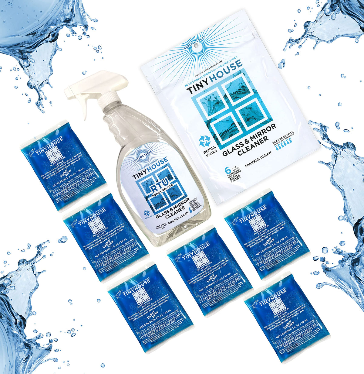 Tiny House Glass & Mirror Cleaner Kit